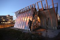 Sea weed event and workshop at Flatbread Society bakehouse by Futurefarmers in Herligheten, Bjørvika  (Photo: Oslofjord ecologies).